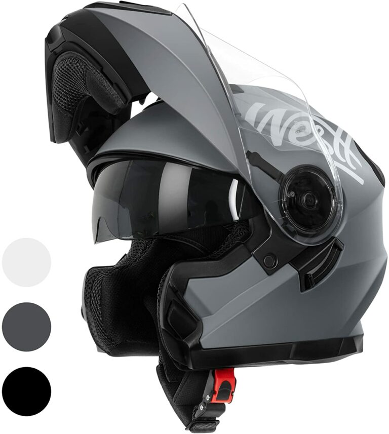 Casque de scooter avec double visière